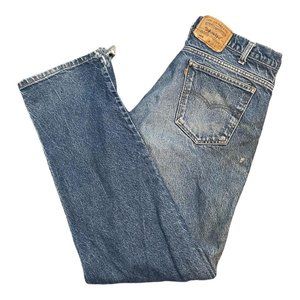 Vintage Faded & Distressed Levi’s Orange Tab Blue Jeans